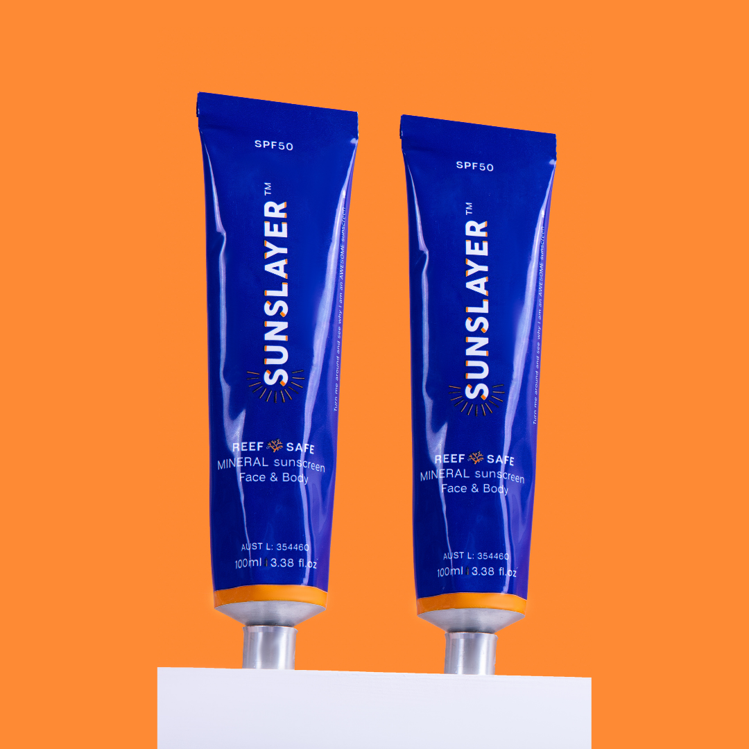 SUNSLAYER Reef Safe Sunscreen Australia 2x Bundle Vegan Baby Safe SUNSLAYER Australia